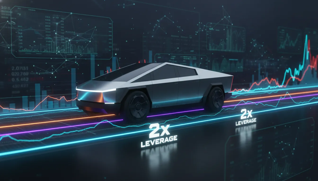 TSLL 주가 전망 및 테슬라 2배 레버리지 투자 주의점