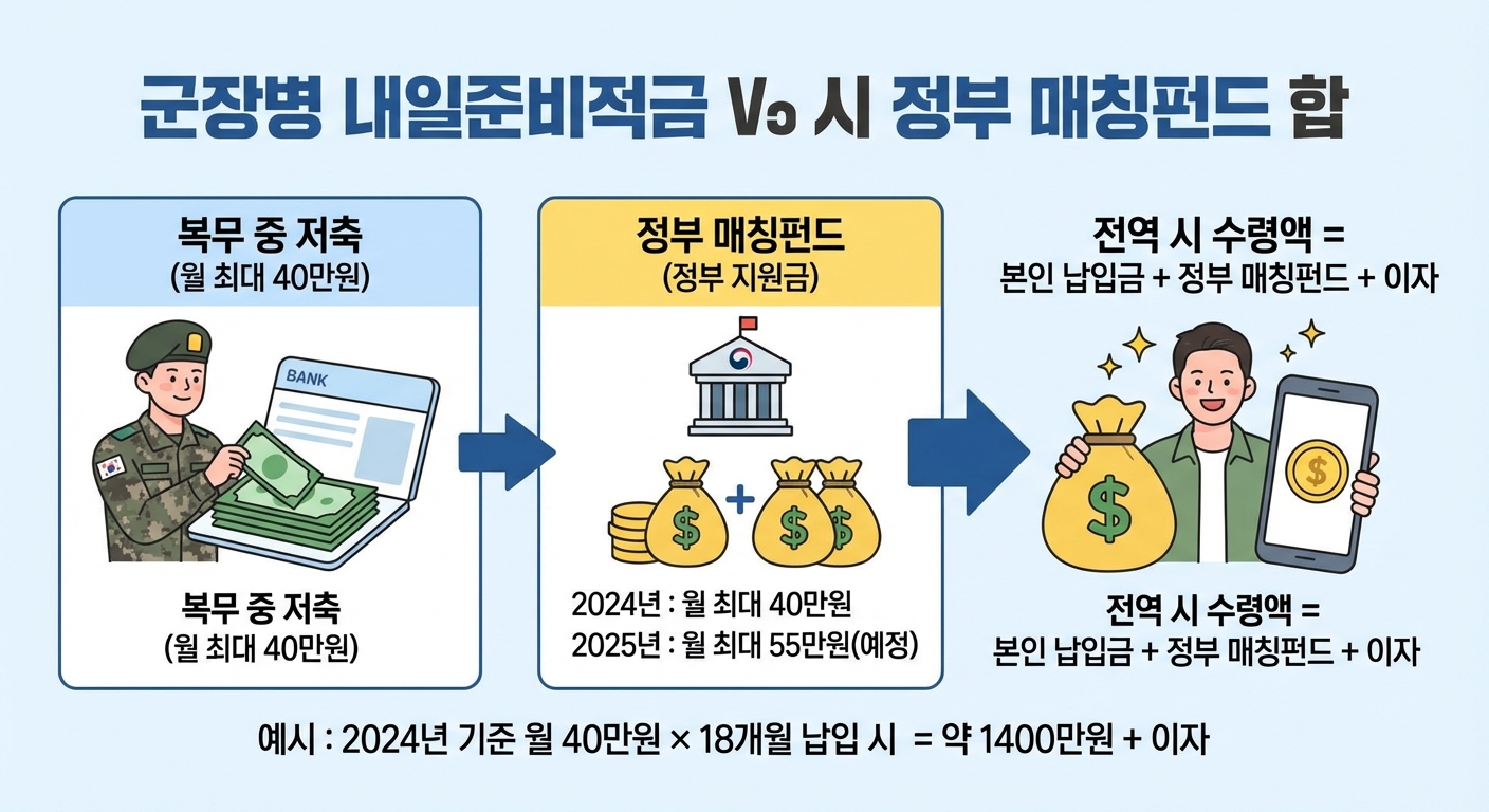 군인이 통장을 들고 환하게 웃는 모습