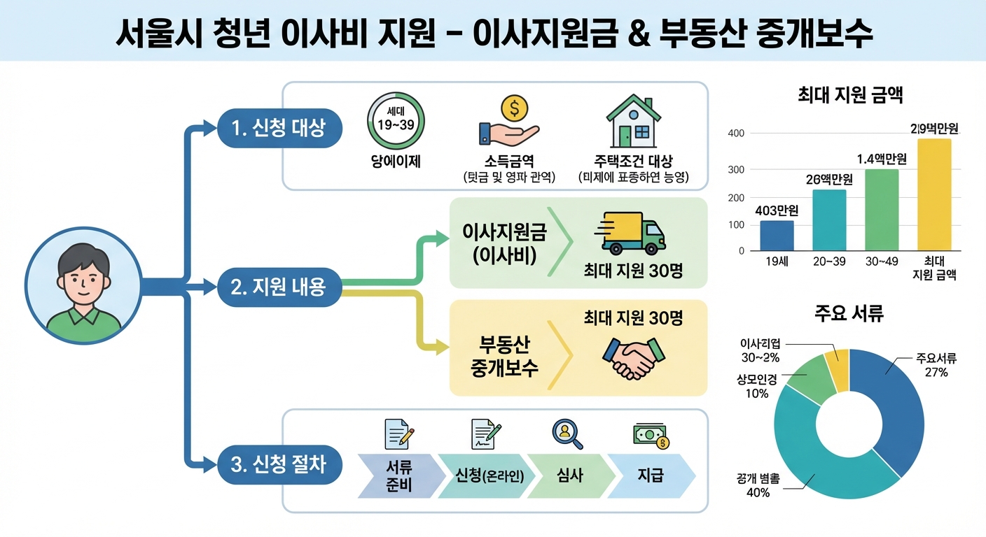 이사하는 청년의 모습