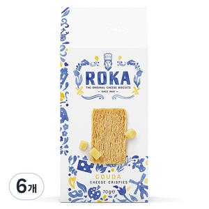 ROKA 고다 치즈 크리스피, 70g, 6개