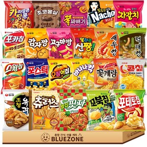 정량 인기스낵 새우깡1 감깡1 고깡1 자갈1 포스1 오집1 바나킥1 나초1 포카1 스윙1 꼬북1 꽃게1 콘칲1 신짱1 카땅1 꿀꽈1 조청1 먹태1 츄러스1 포테토1 벌집1 몽실1, 22개, 90g