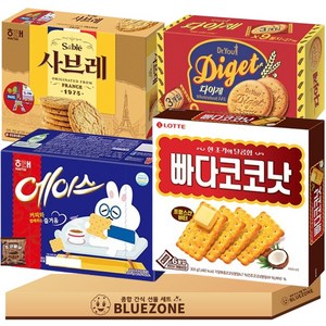 대용량 간식 D세트 다이제351g 사브레252g 빠다코코낫300g 에이스364g 몽실22g, 1개