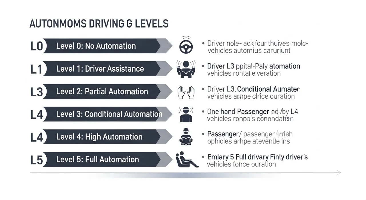 자율주행 기술 단계별 차이점 한눈에 보기