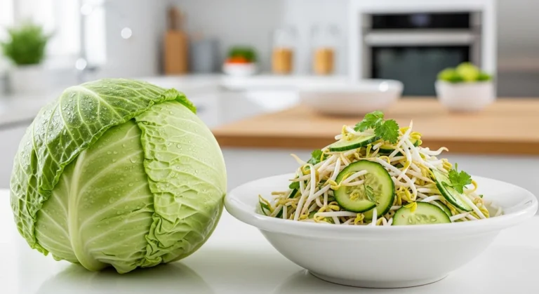 양배추 한 통 활용법 및 콩나물 오이 무침으로 식탁 완성하기
