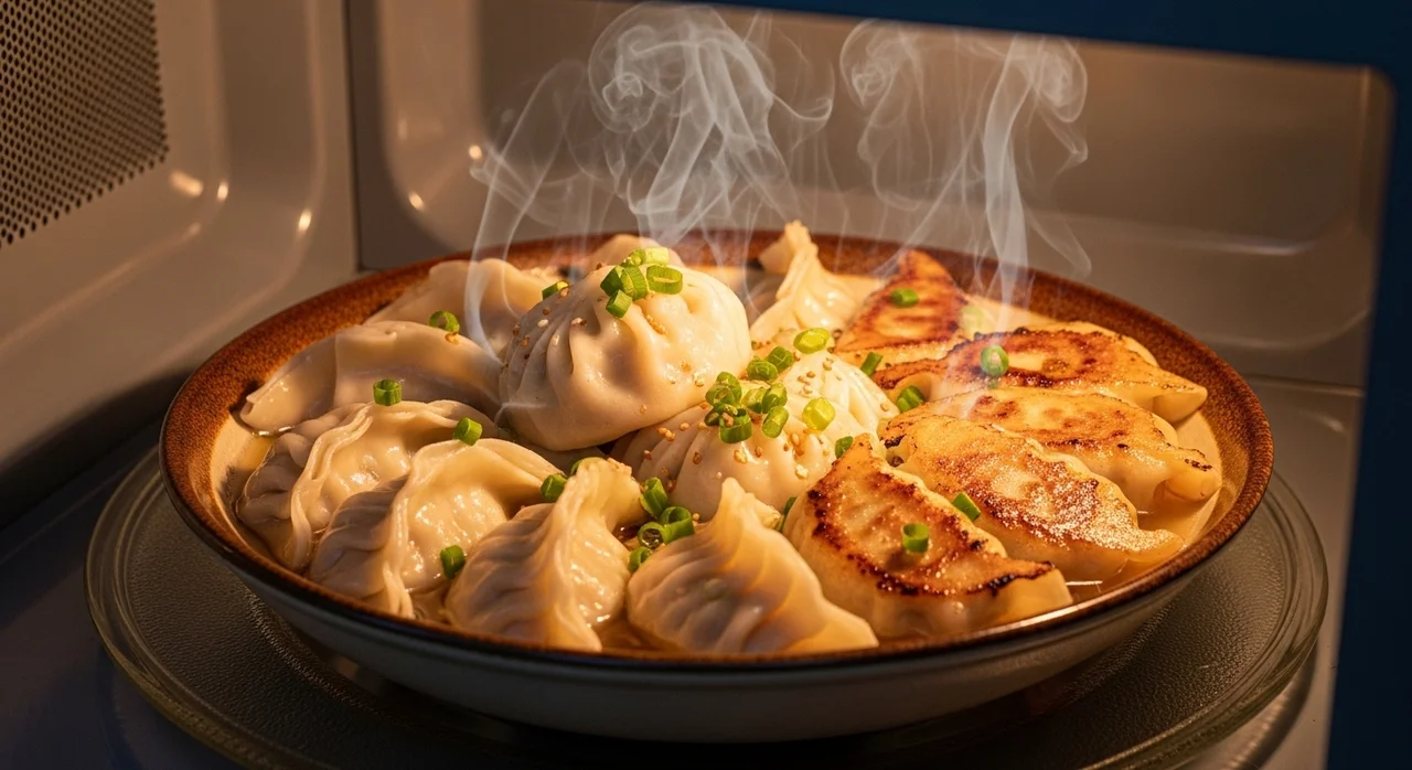 전자레인지로 촉촉한 찐만두를 만드는 가장 쉬운 방법