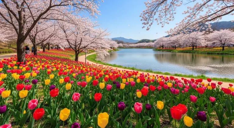 김해 연지공원 벚꽃 및 튤립 실시간 현황 총정리 (2026년 4월)