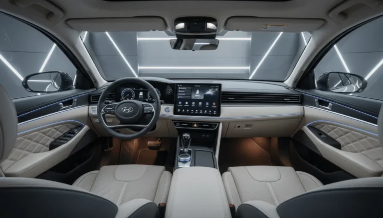 그랜저 페이스리프트 실내 디자인 유출 정보