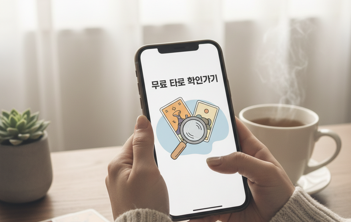 무료 타로 확인하기 본문 안내 이미지
