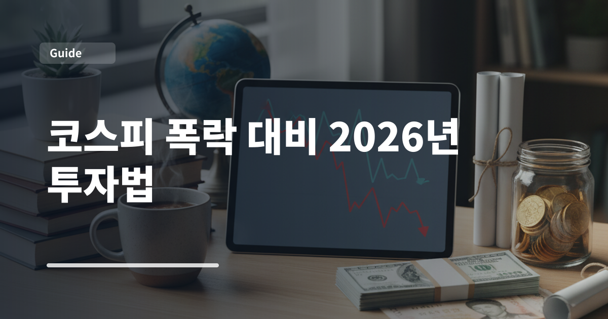 코스피 폭락 대비 2026년 투자법