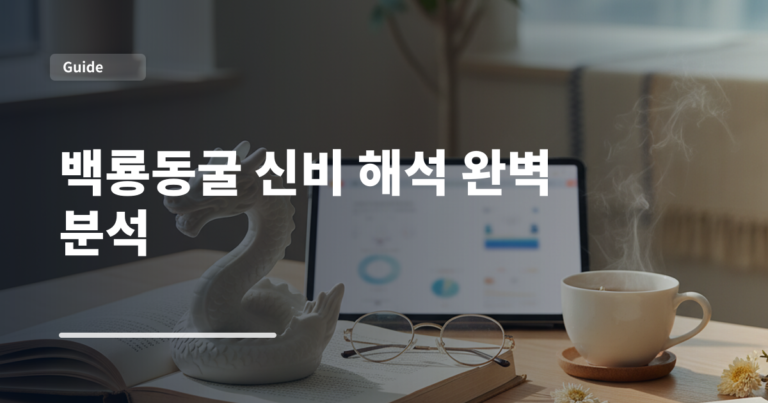 백룡동굴 신비 해석 완벽 분석