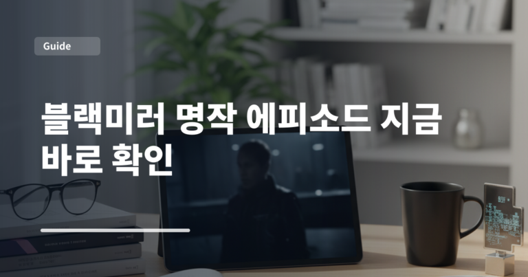 블랙미러 명작 에피소드 지금 바로 확인