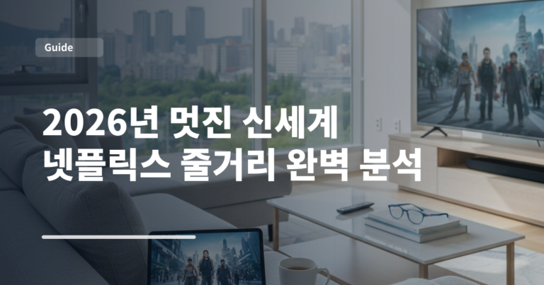 2026년 멋진 신세계 넷플릭스 줄거리 완벽 분석