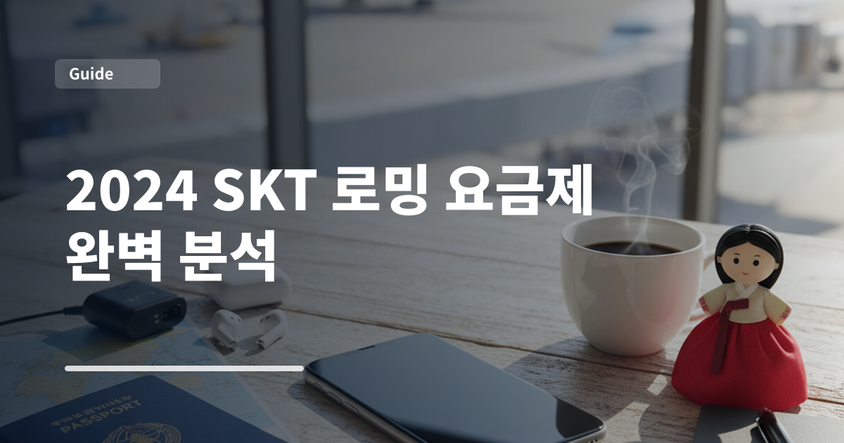 2024 SKT 로밍 요금제 완벽 분석