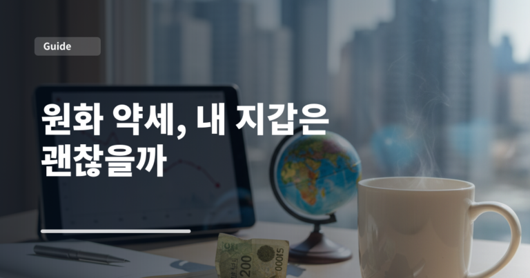 원화 약세, 내 지갑은 괜찮을까